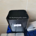 Kartrid baterai aluminium CNC Hitam Besar untuk kendaraan